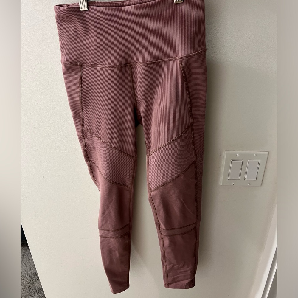 Zella ribbed patchwork leggings